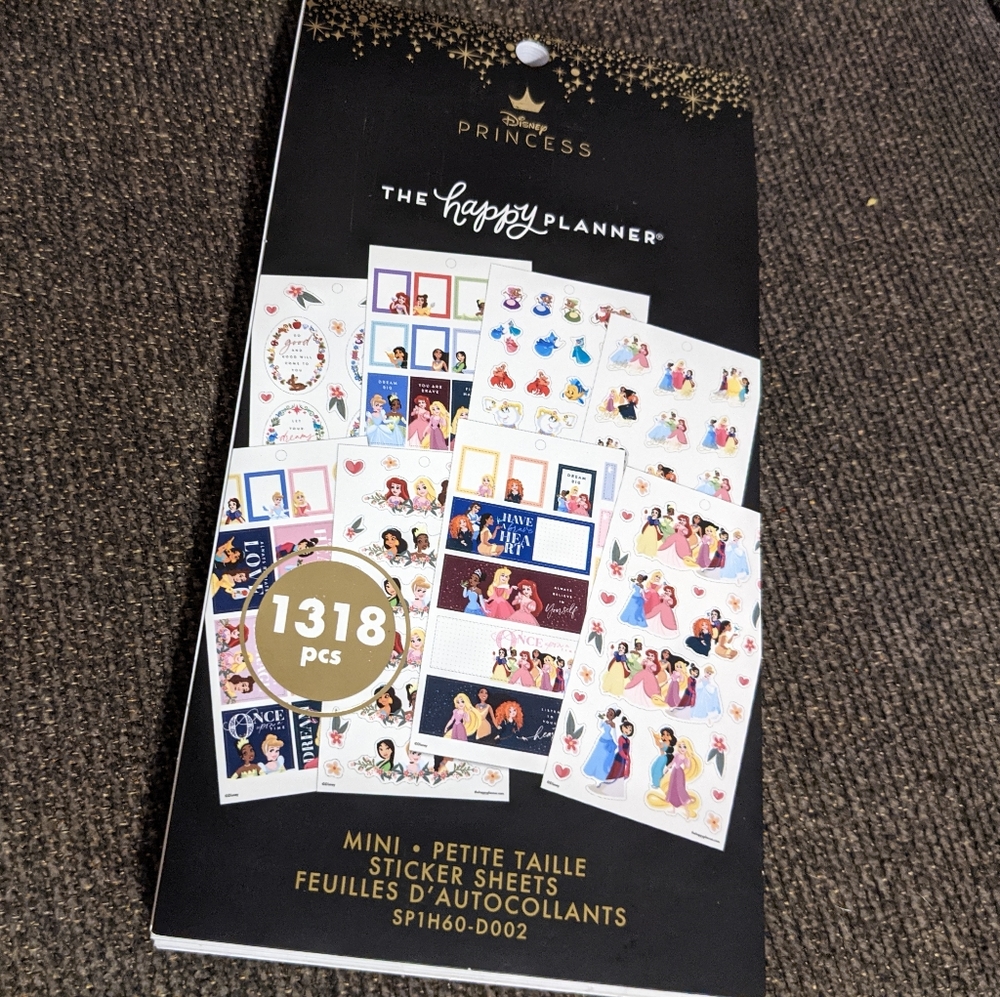 Disney Princess Mini Happy Planner Stickers (1318)